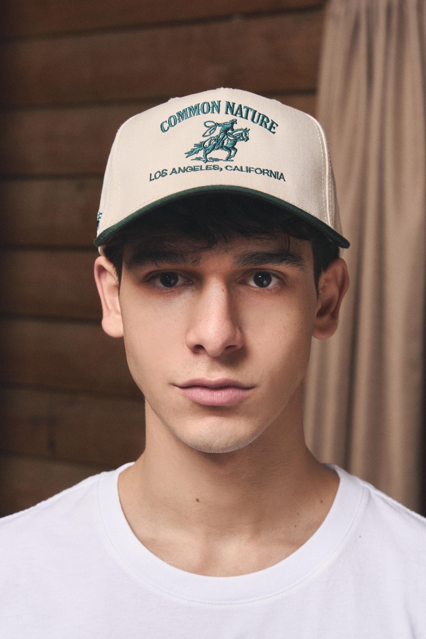 RIDER'S HAT (NATURAL/BLACK)